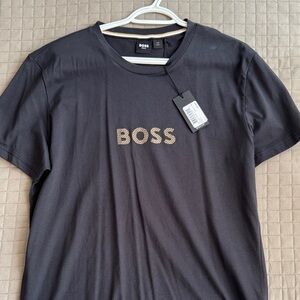 BOSS Charcoal Gray Short Sleeve Tee